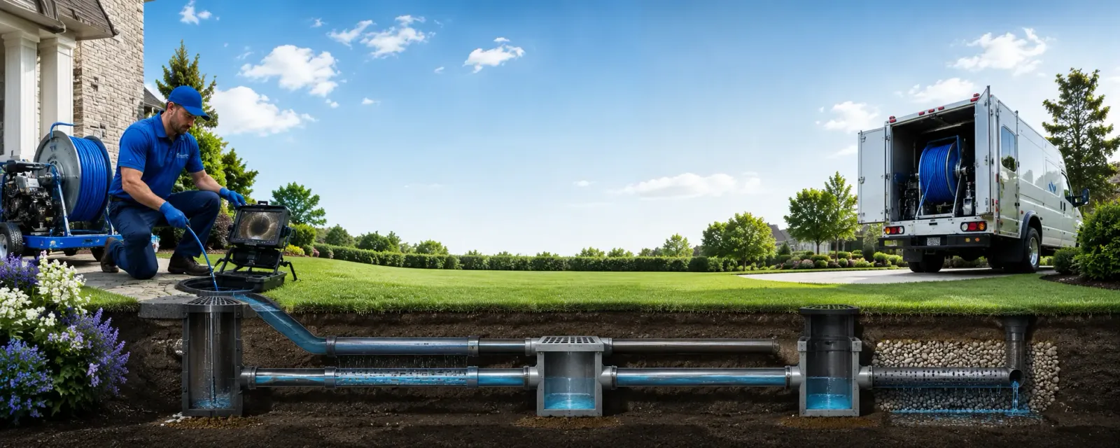 Outdoor drain cleaning information for Roosevelt, NJ